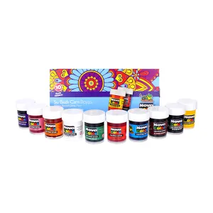 Nova Color Glass Color Paint Set of 10 Jars Assorted Colors
