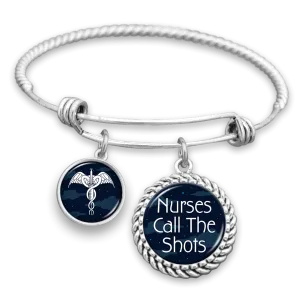 Nurses Call The Shots Charm Bracelet