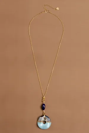 Ocean Breeze Stone Pendant Necklace
