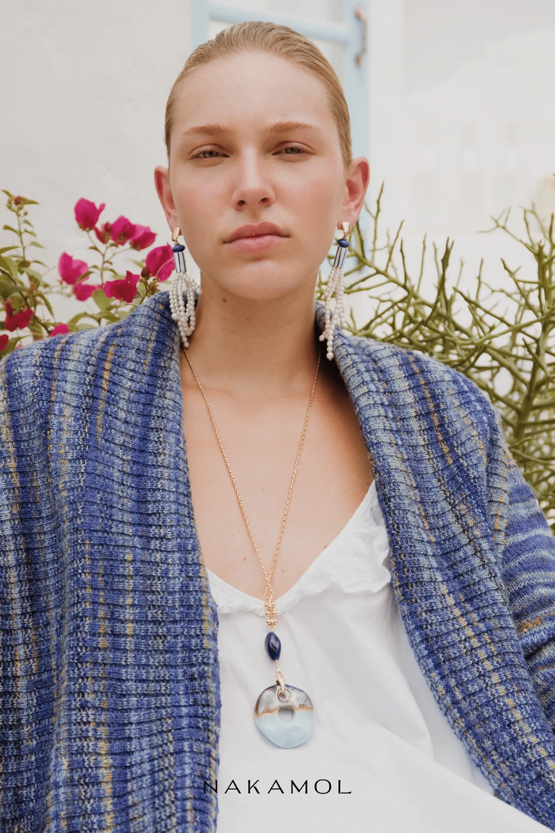 Ocean Breeze Stone Pendant Necklace