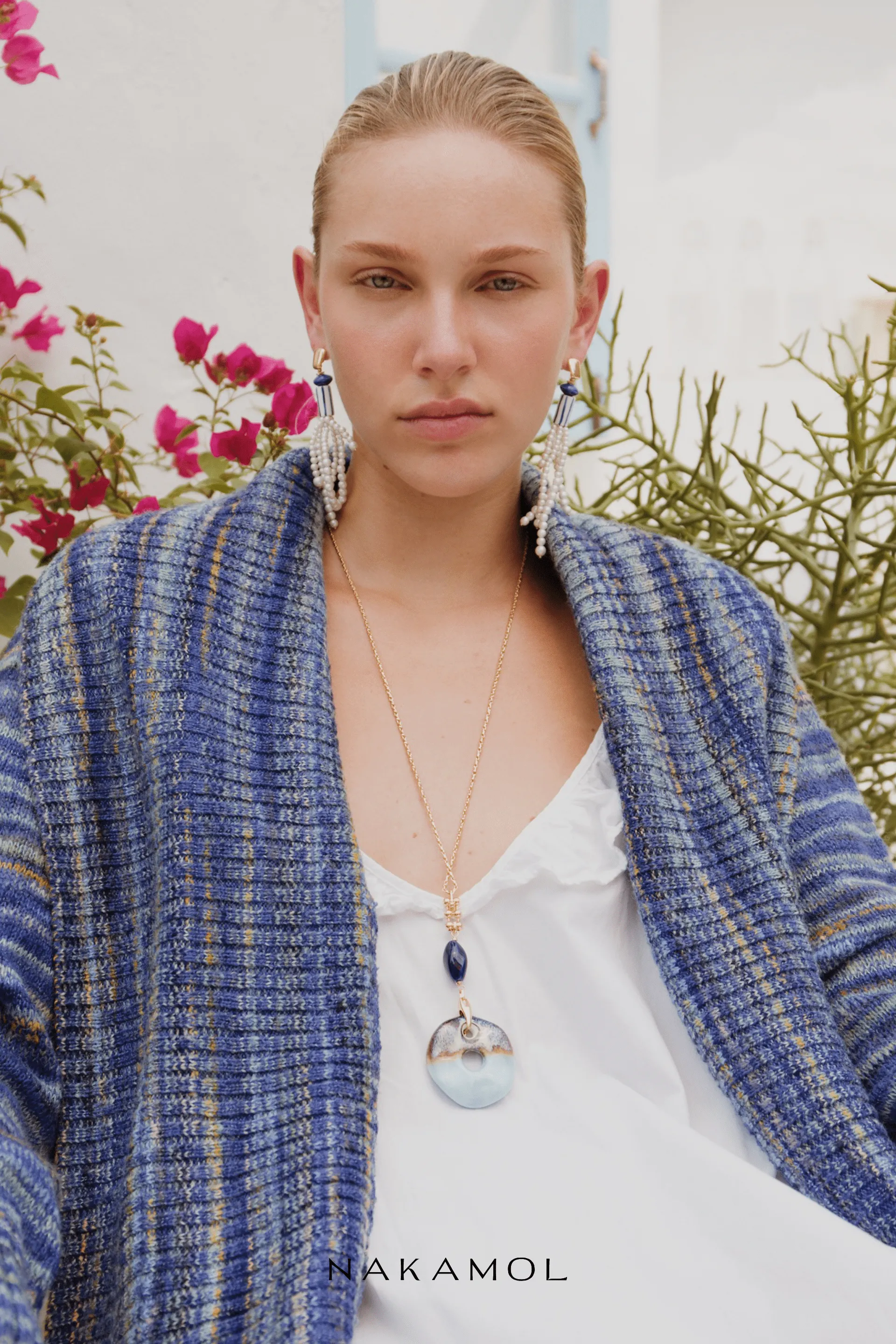 Ocean Breeze Stone Pendant Necklace
