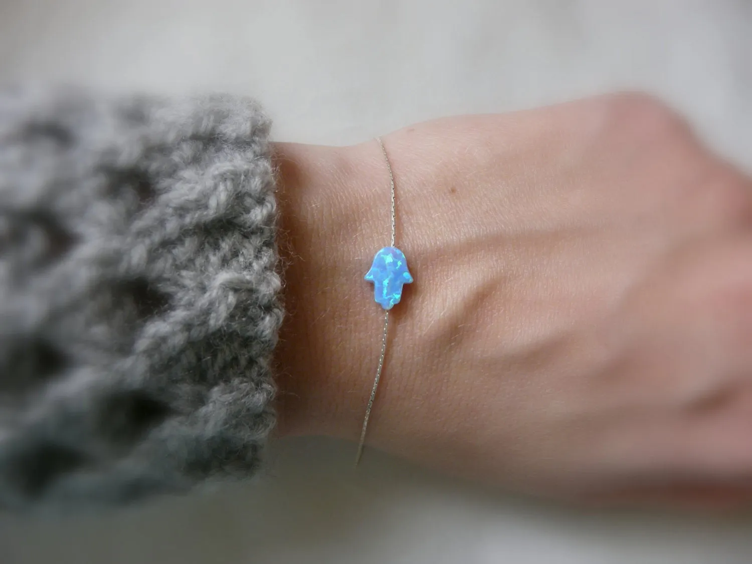 Opal Hamsa Bracelet – A Symbol of Protection & Strength