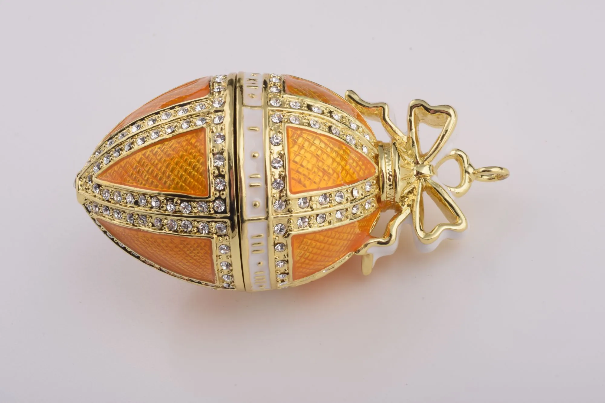 Orange Russian Egg Hanging of a Tree Branch
