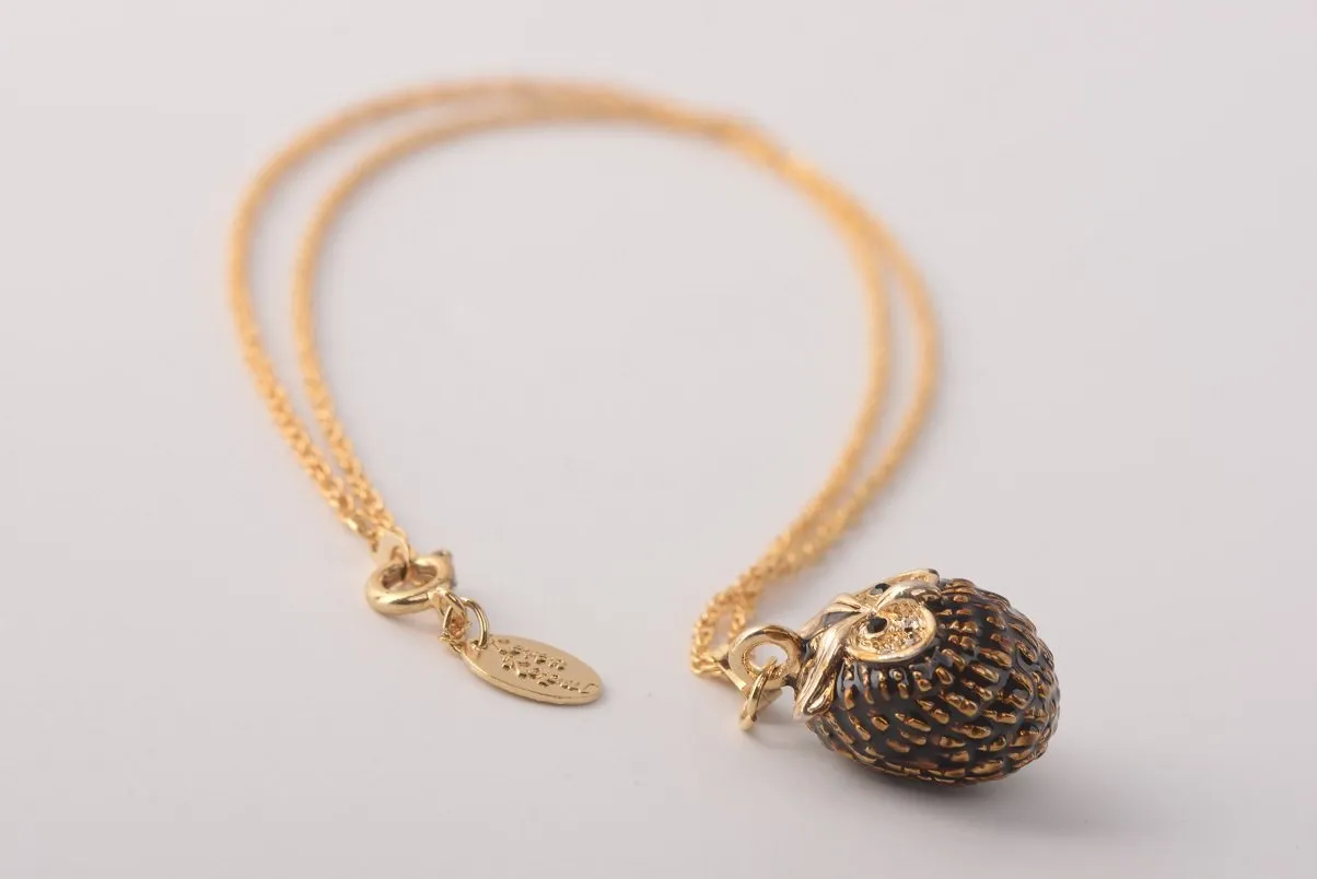Owl Charm Pendant Necklace