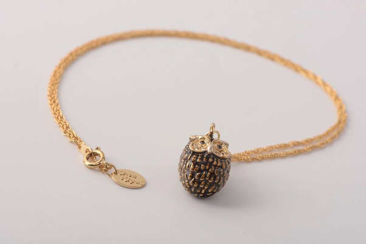 Owl Charm Pendant Necklace