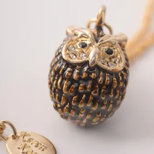 Owl Charm Pendant Necklace
