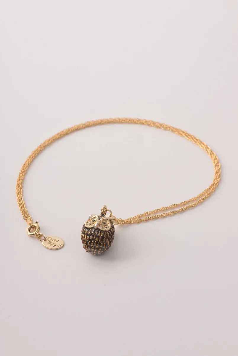 Owl Charm Pendant Necklace