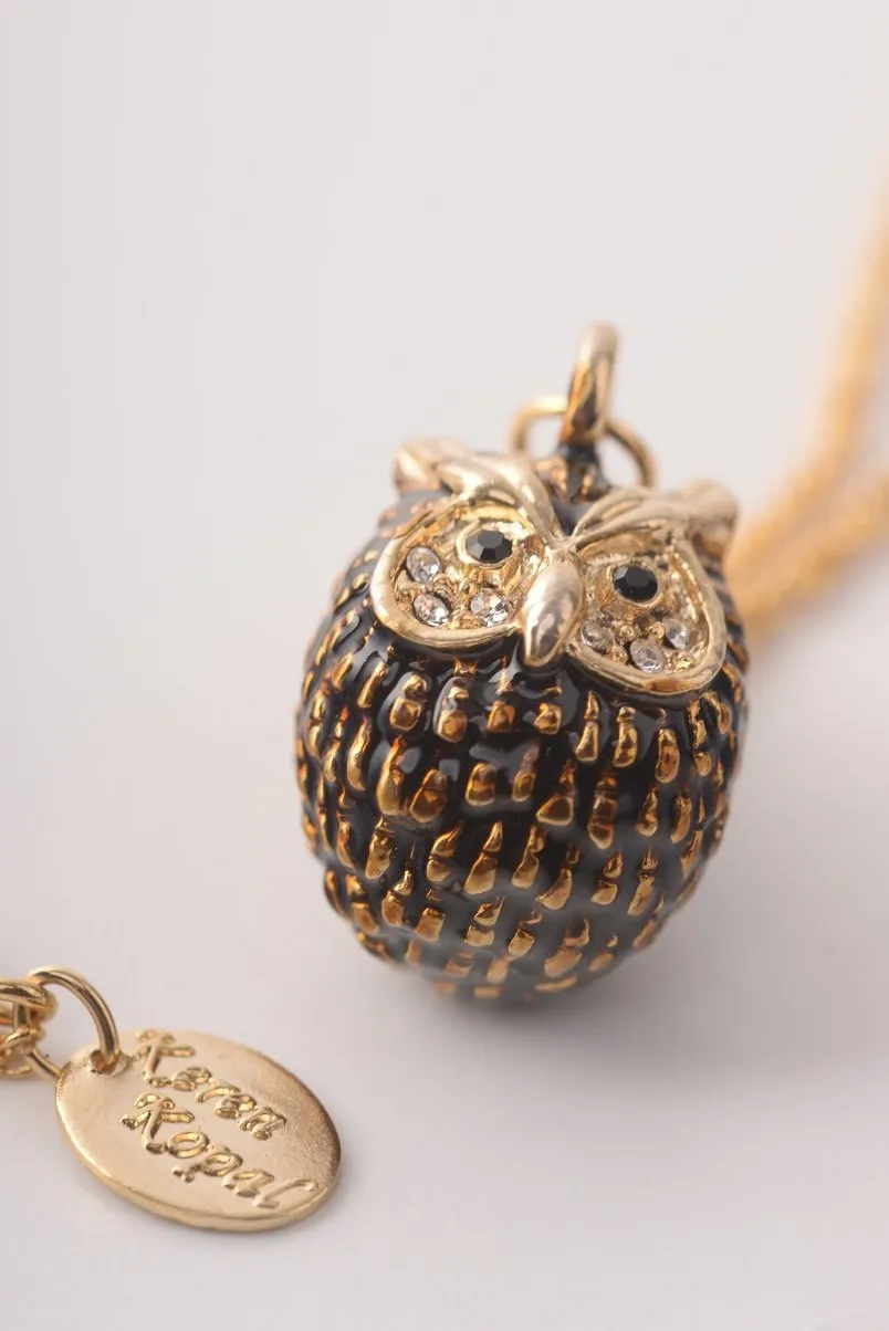 Owl Charm Pendant Necklace
