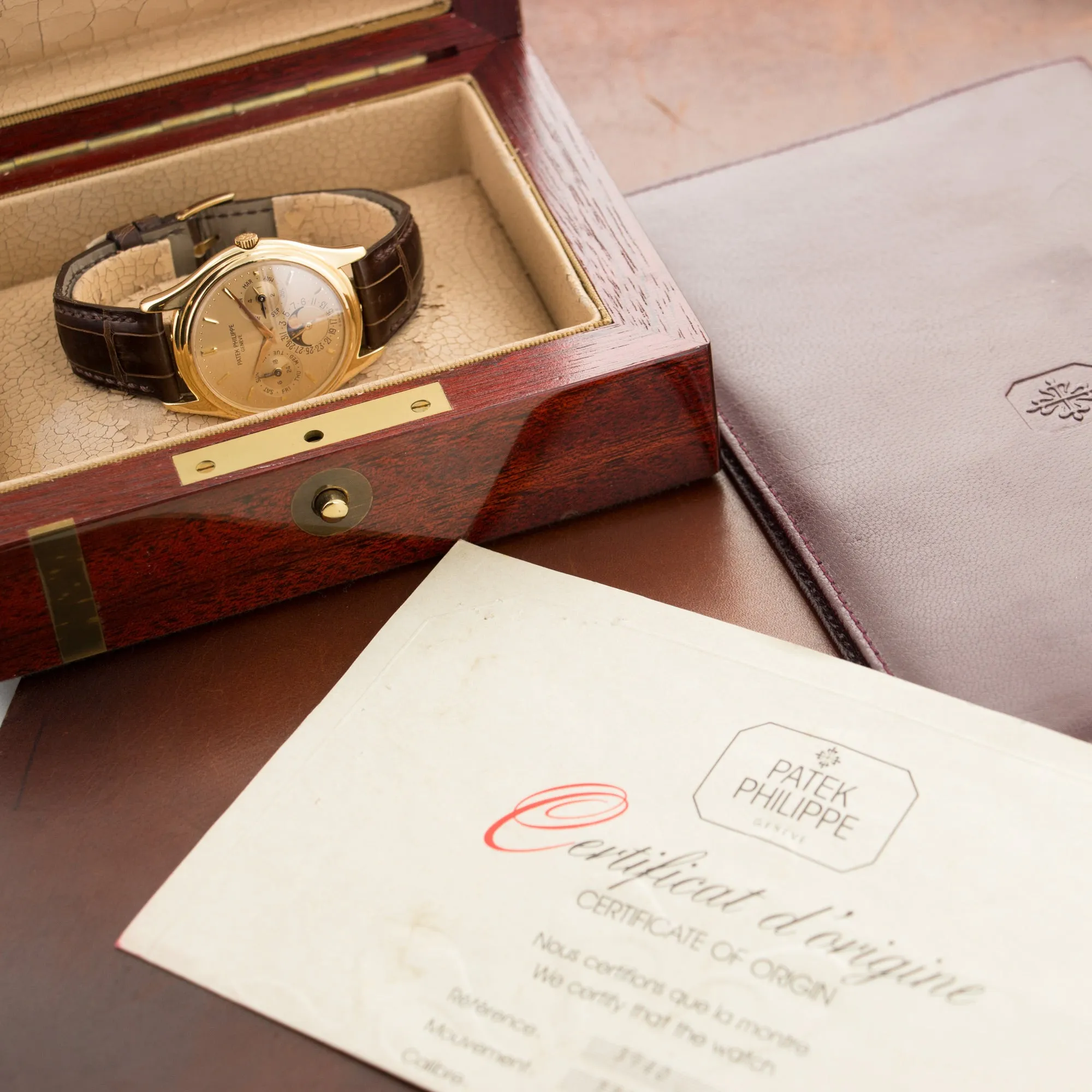 Patek Philippe Yellow Gold Perpetual Calendar Watch Ref. 3940