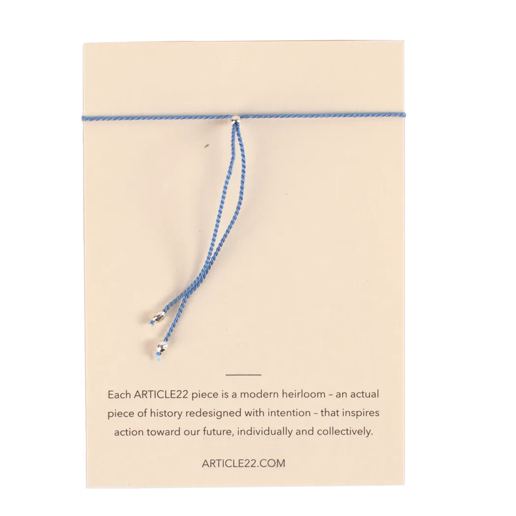 PEACE IS A STATE OF BEING - SILK MANTRA BRACELET