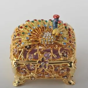 Peacock Trinket Box