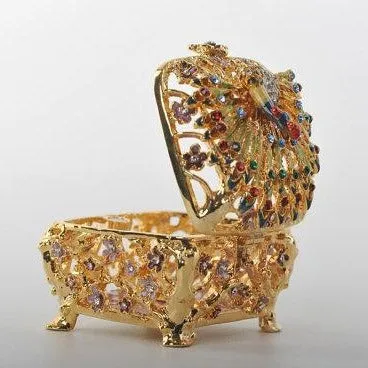 Peacock Trinket Box
