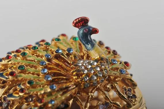 Peacock Trinket Box