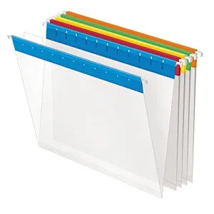 Pendaflex 55708 Poly Hanging File Folders, 1/5 Tab, Letter, Assorted Colors (Box of 25)