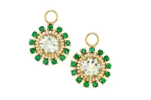 Philly Emerald Charm Earrings