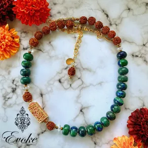Phoenix Lapis and Nepali Gheru Necklace