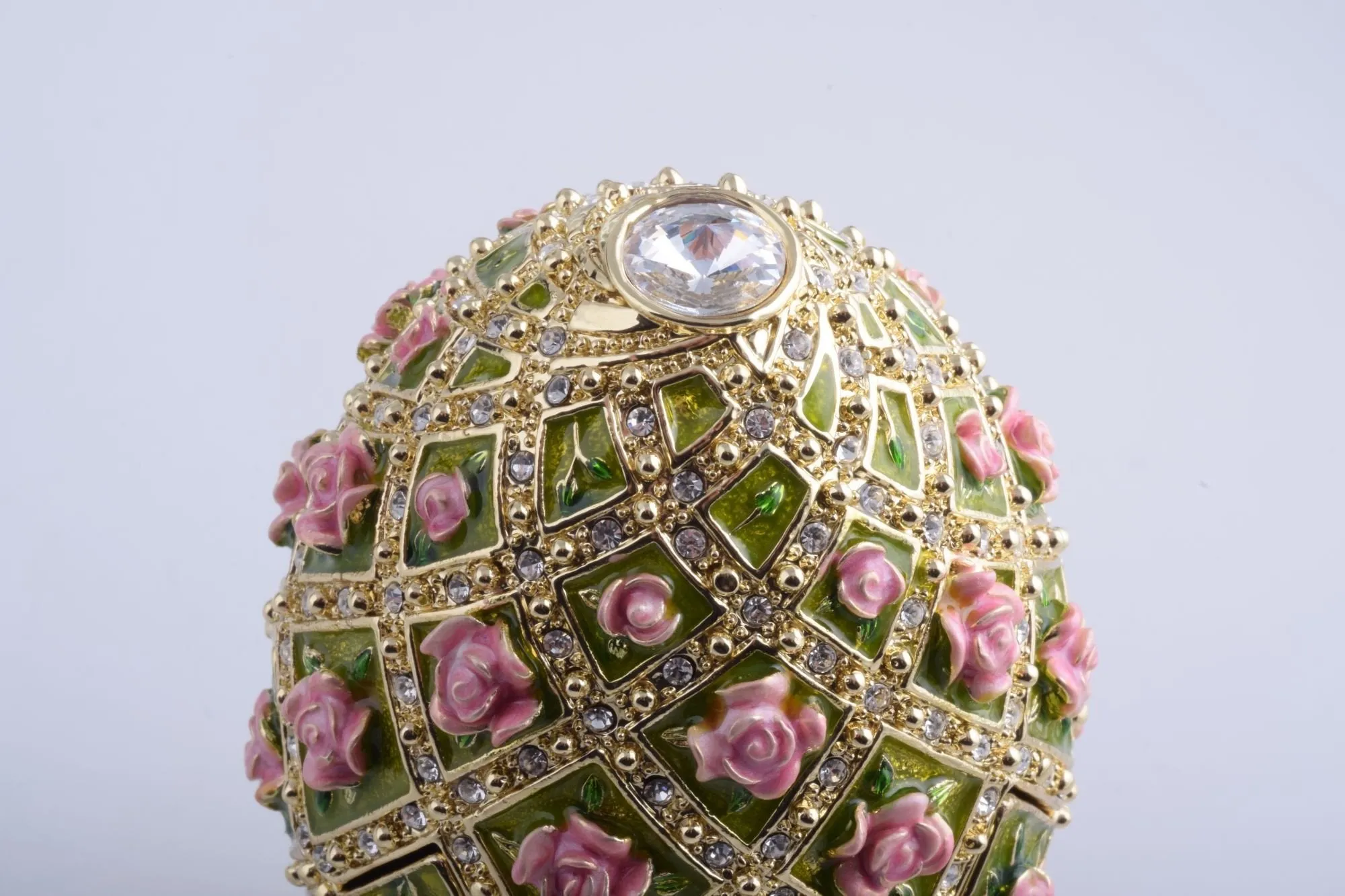 Pink Roses Faberge Style Egg