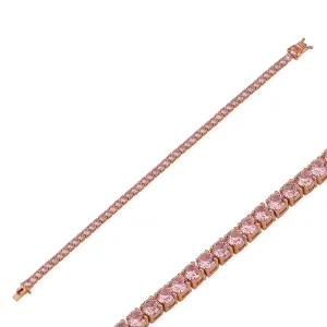PINK SAPPHIRE TENNIS BRACELET
