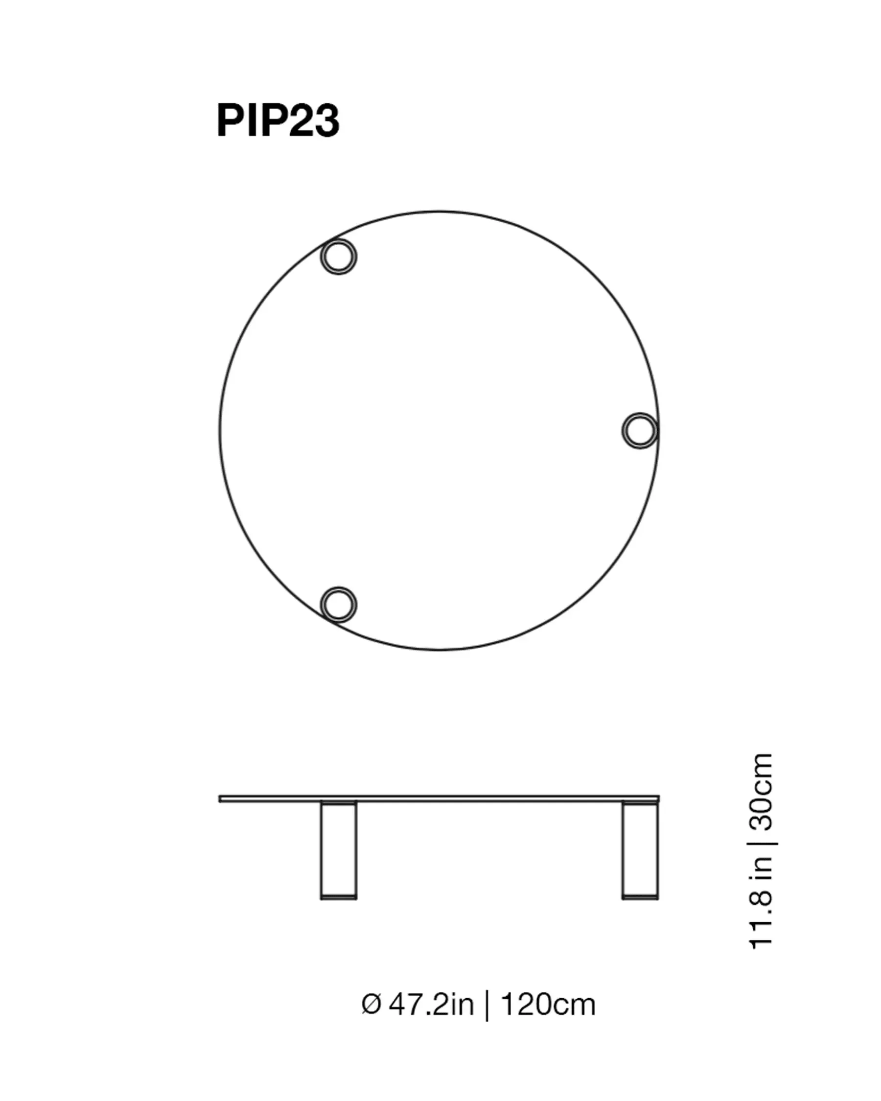 Pipeline Low Glass Table