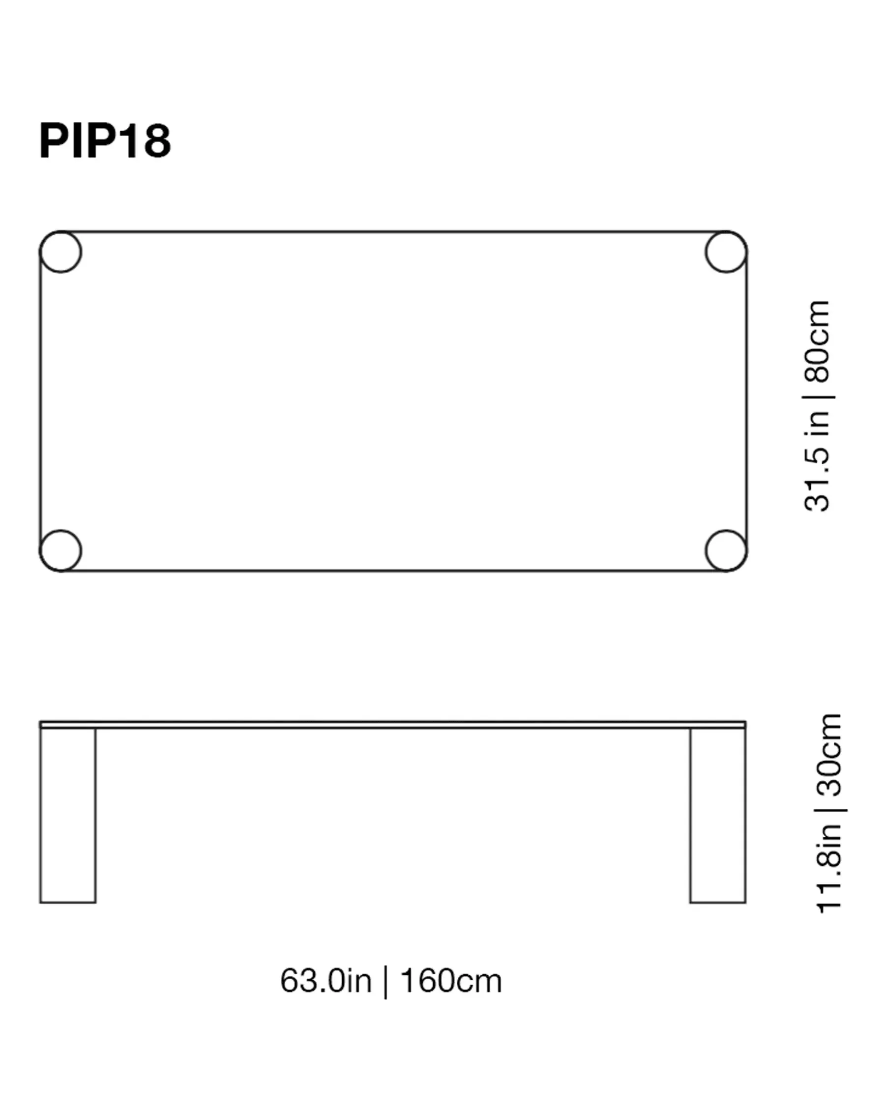 Pipeline Low Glass Table