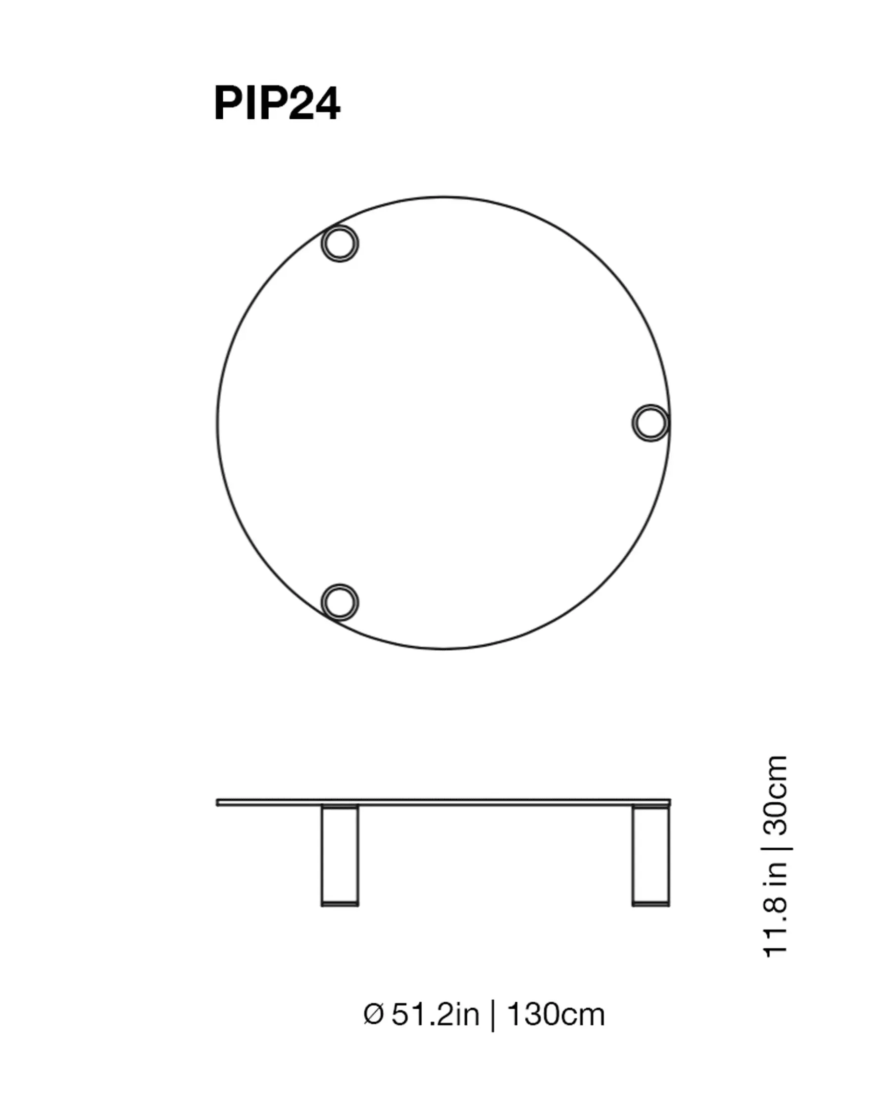 Pipeline Low Glass Table