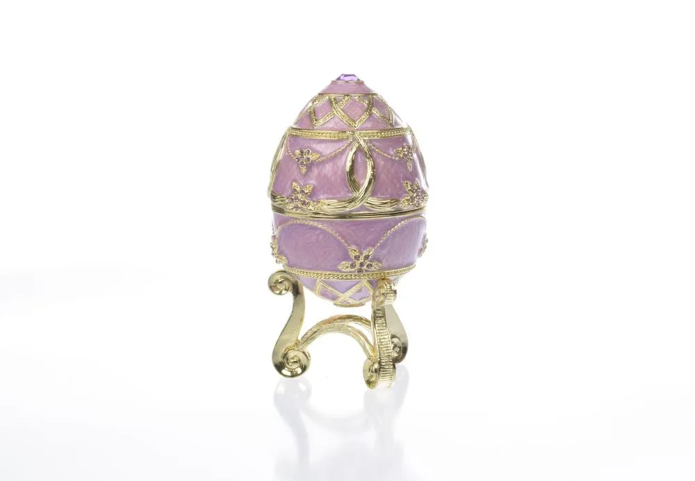 Purple Easter Egg with flower vase