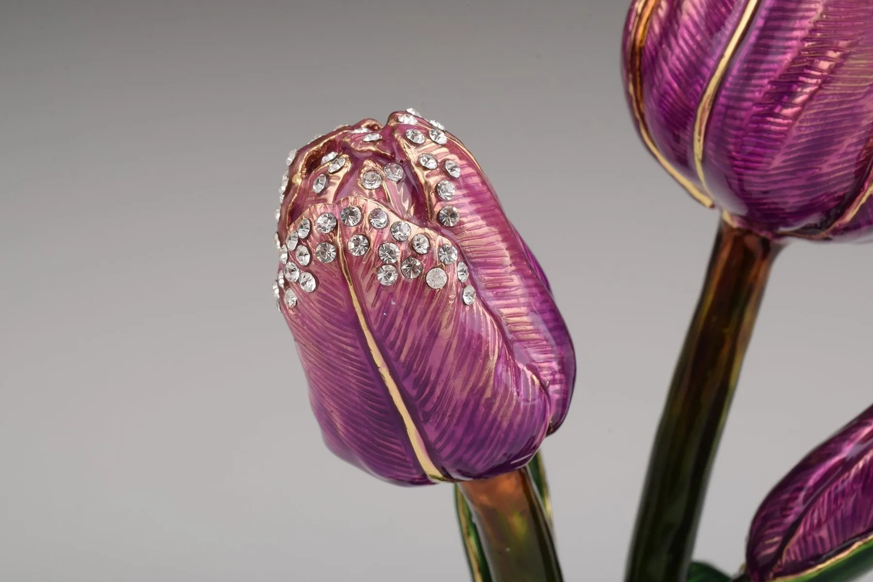 Purple Rose Trinket Box