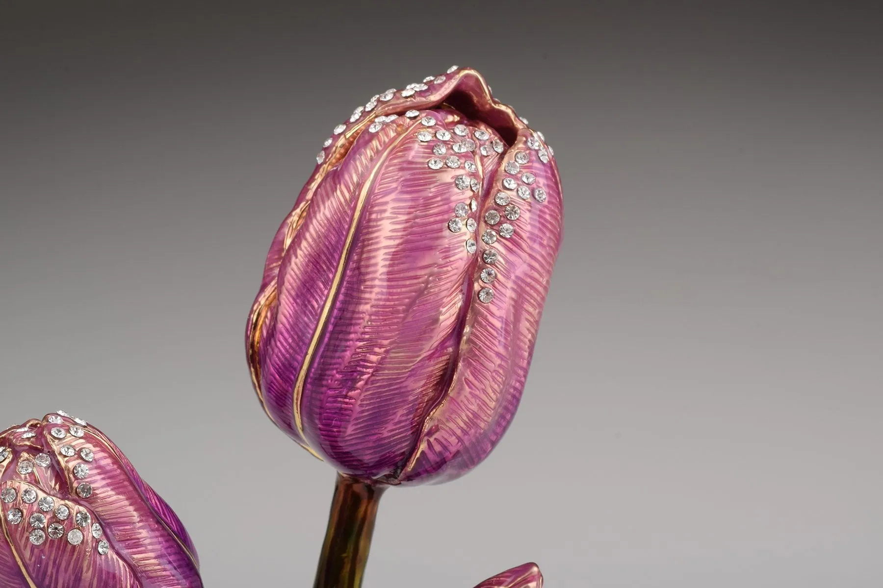 Purple Rose Trinket Box