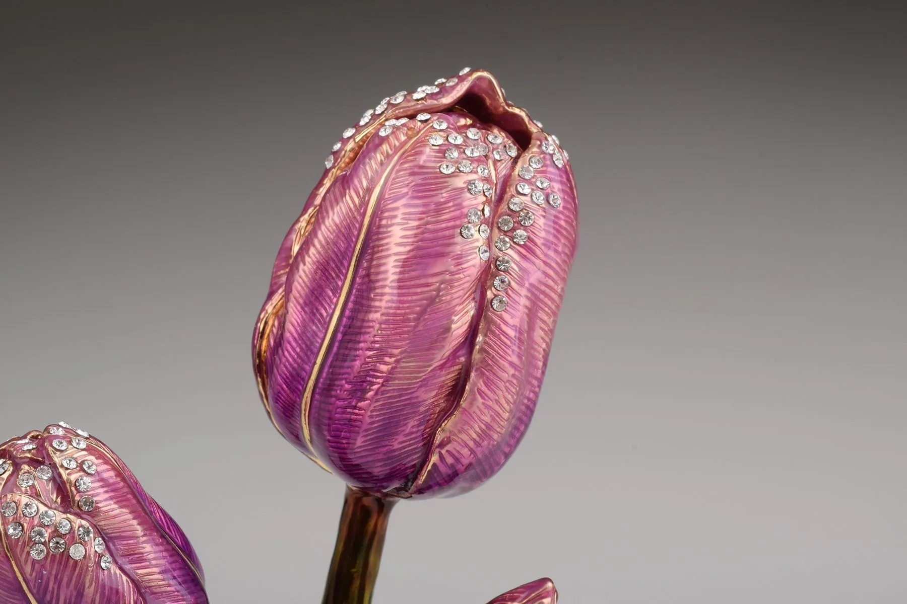Purple Rose Trinket Box