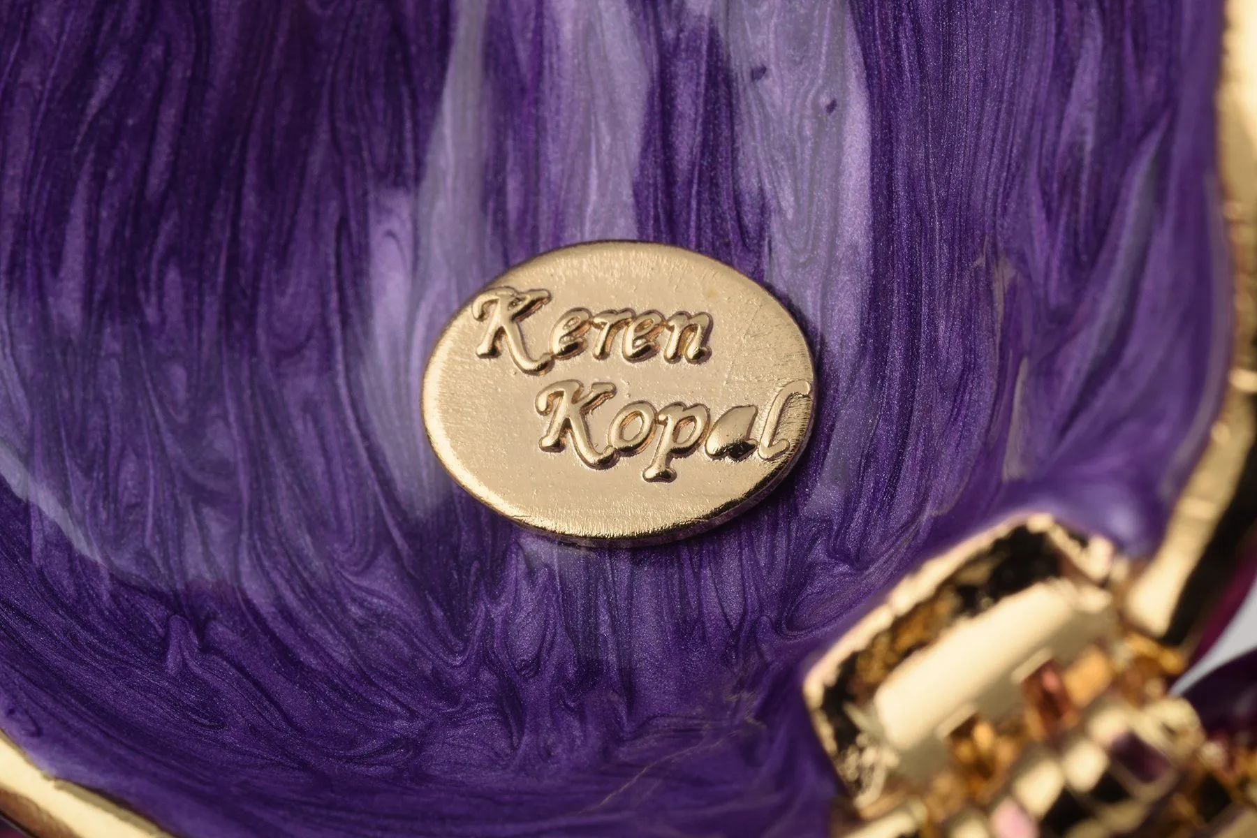 Purple Rose Trinket Box
