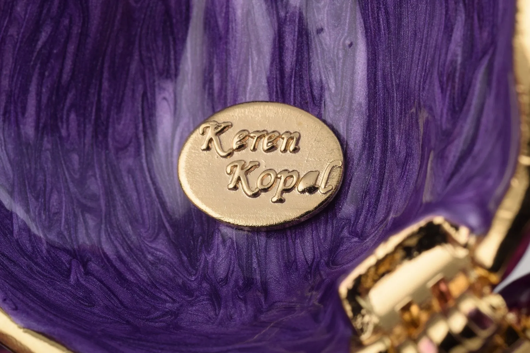Purple Rose Trinket Box