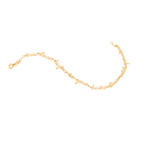 "True Love Begins In Your Heart Live With Passion" Bracelet