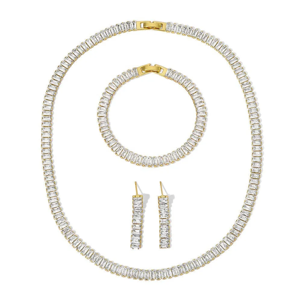 Radiance Baguette Jewelry Set