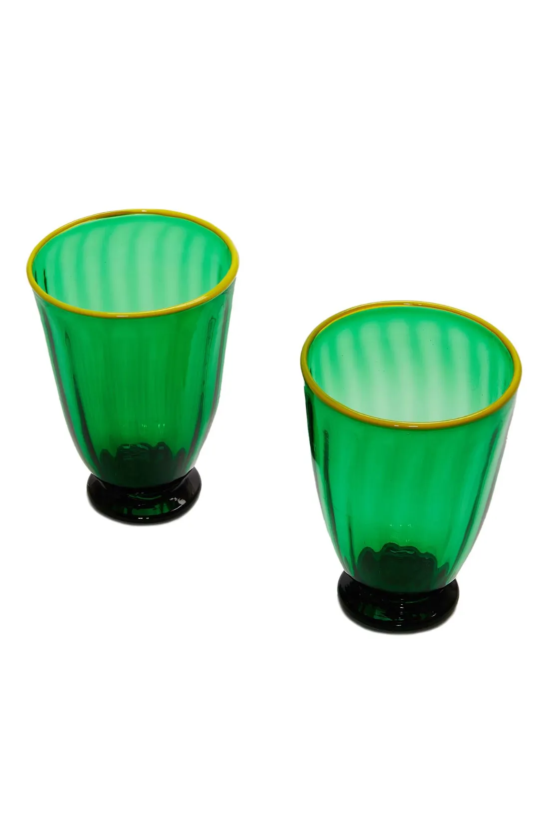Rainbow Glasses Set Of 2 | Green