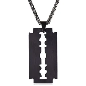 Razor Blade Emo Necklace