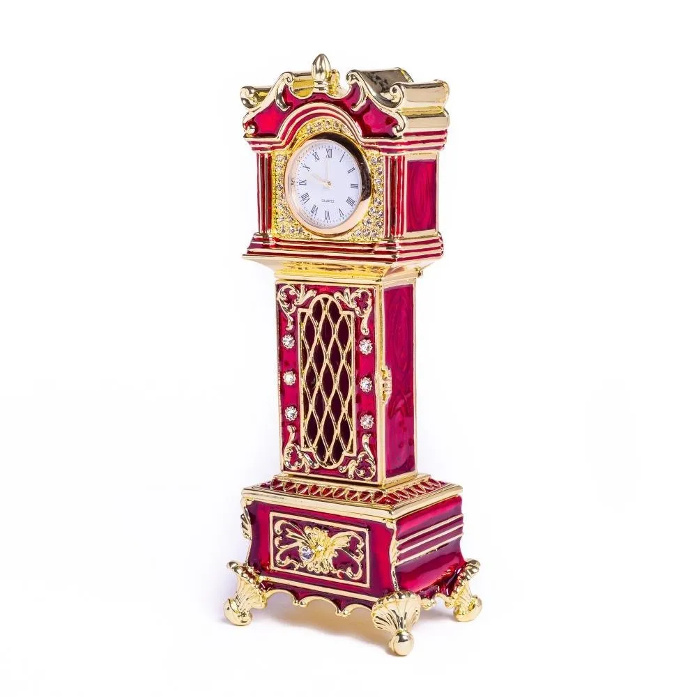 Red Big Ben Clock Trinket Box