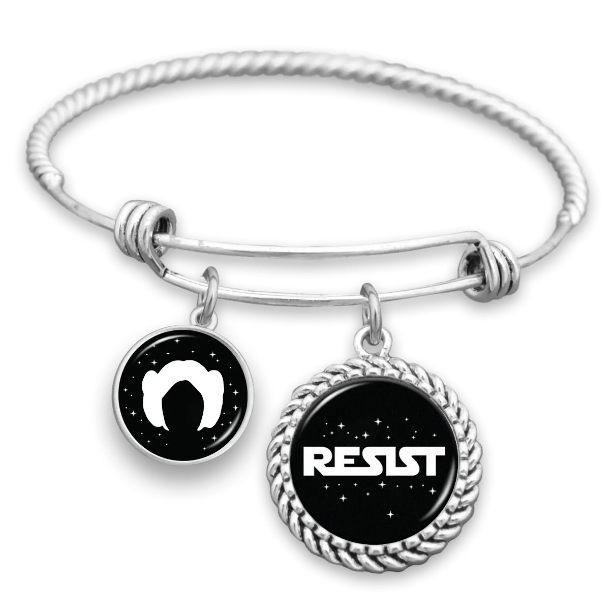 Resist Like A Rebel Charm Bracelet