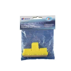 Resun Deluxe Scraper Stainless Steel Replacement Blades 3pk