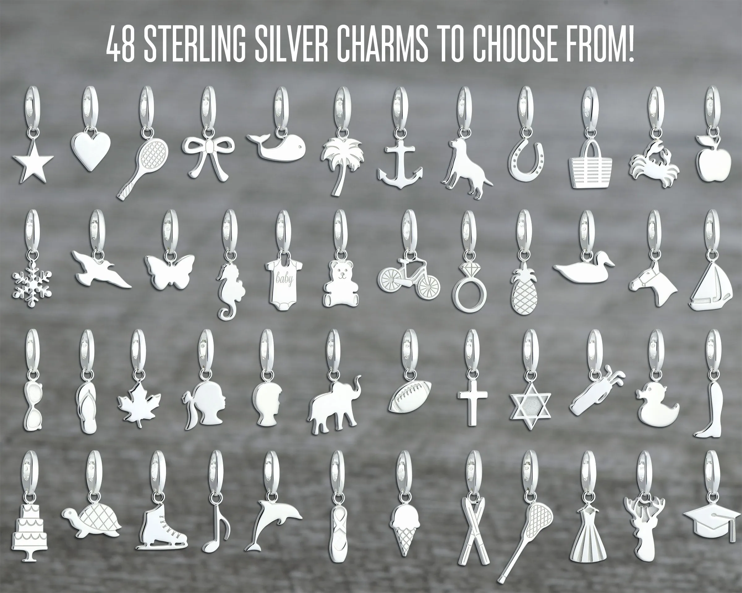 RIDING CHARM IN STERLING SILVER