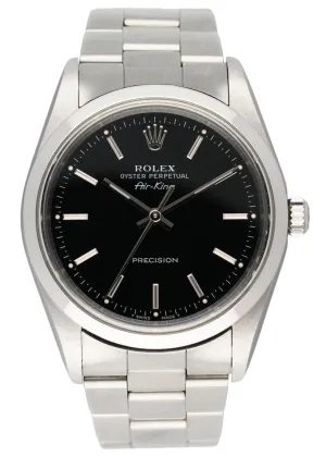 Rolex Air King Precision 14000 Mens Watch Box Papers