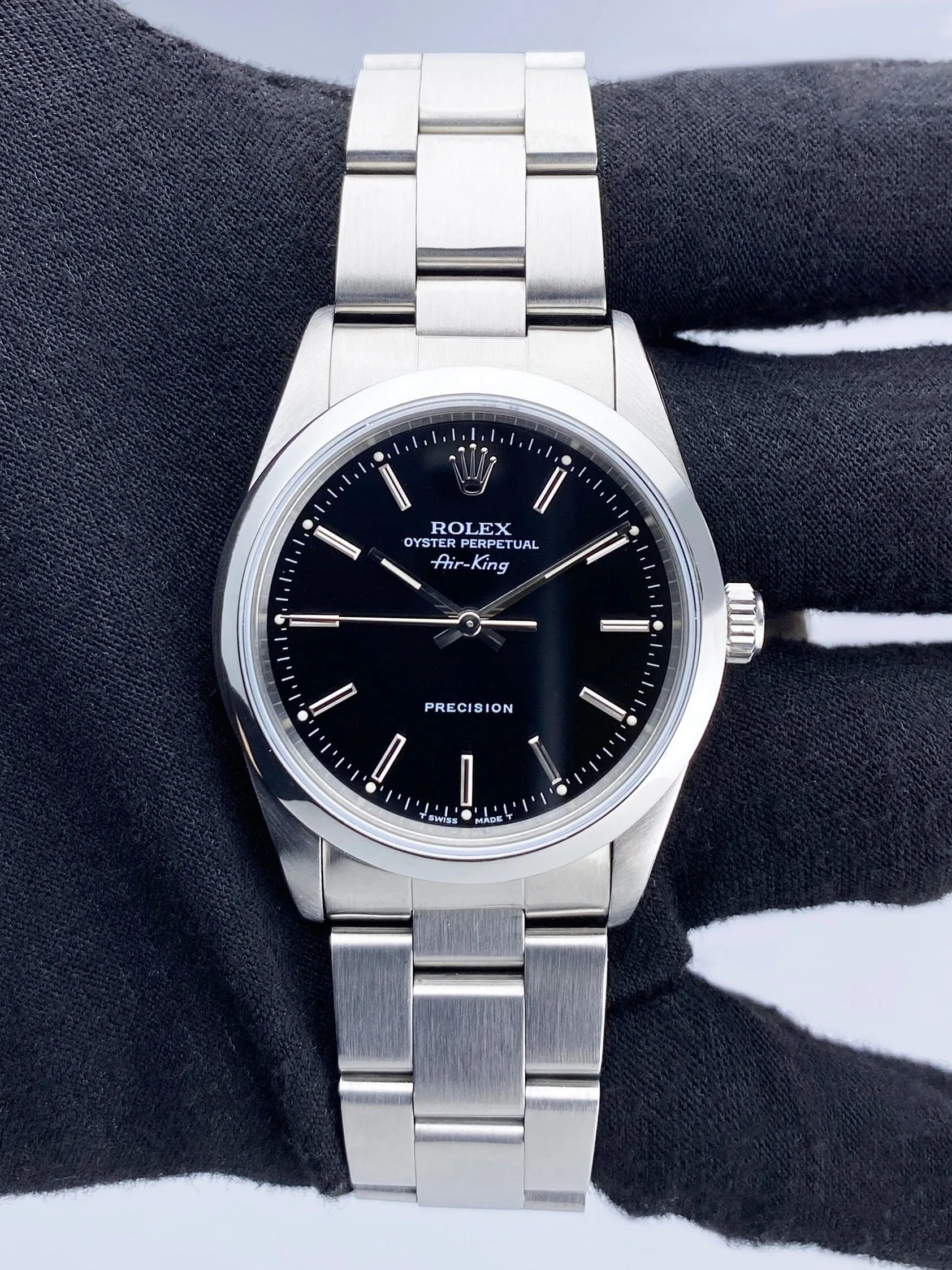 Rolex Air King Precision 14000 Mens Watch Box Papers