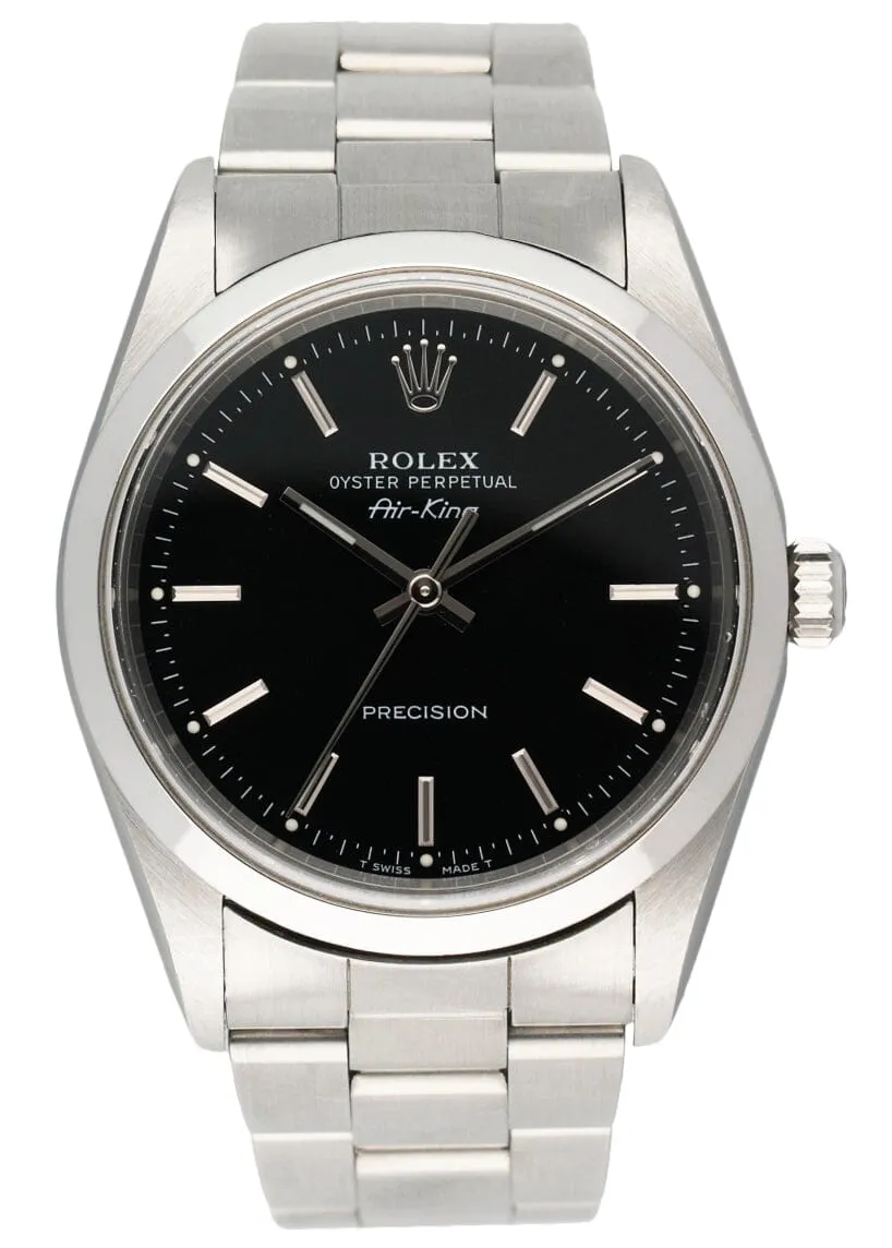 Rolex Air King Precision 14000 Mens Watch Box Papers