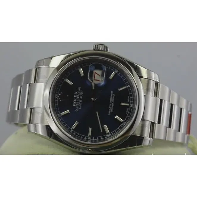 Rolex Date Ii Mens Gents Watch 41Mm Oyster Bracelet Blue Dial Ss