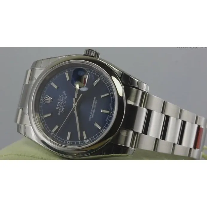 Rolex Date Ii Mens Gents Watch 41Mm Oyster Bracelet Blue Dial Ss