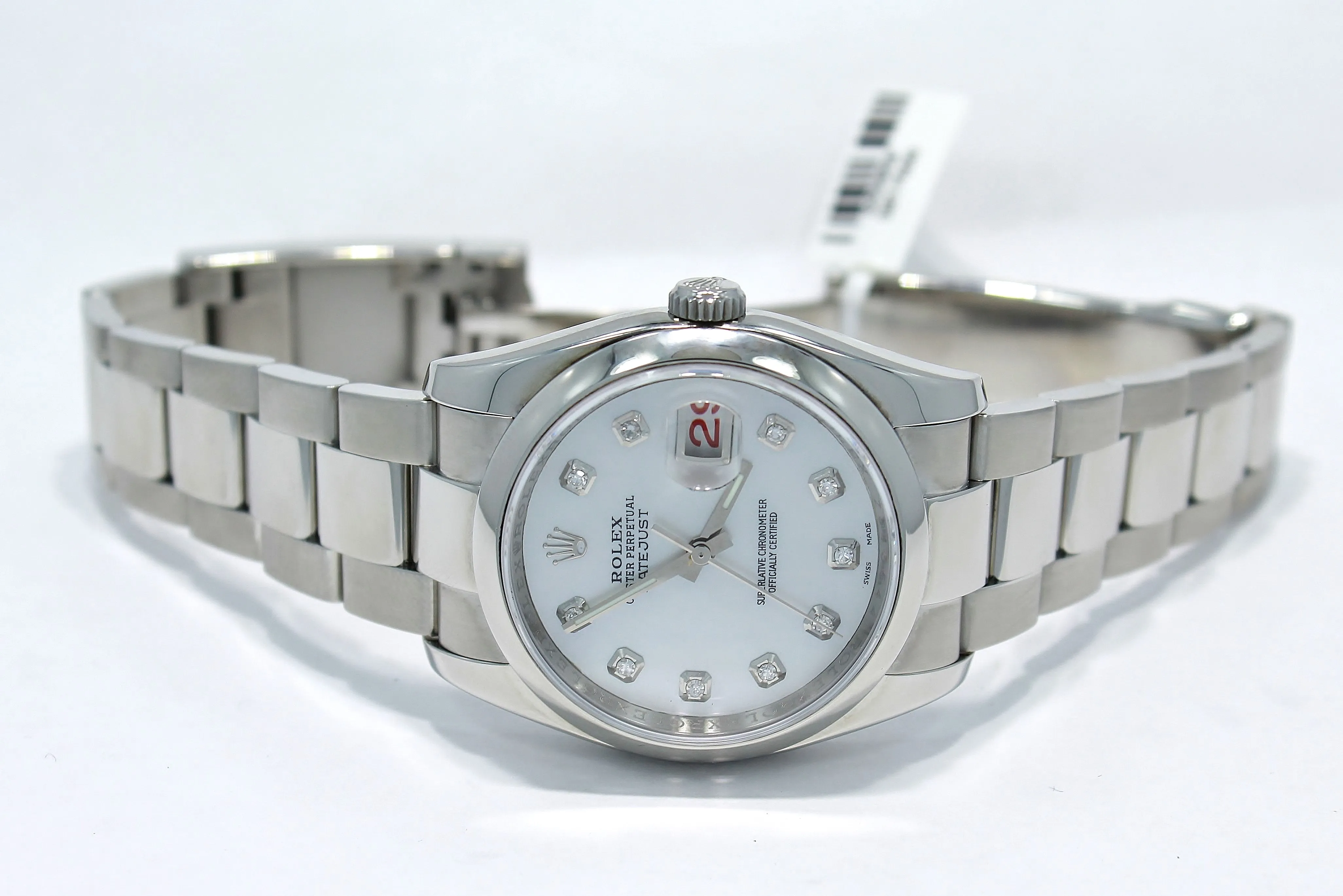 Rolex Datejust 116200 36mm  Diamond Mop Dial Oyster Perpetual
