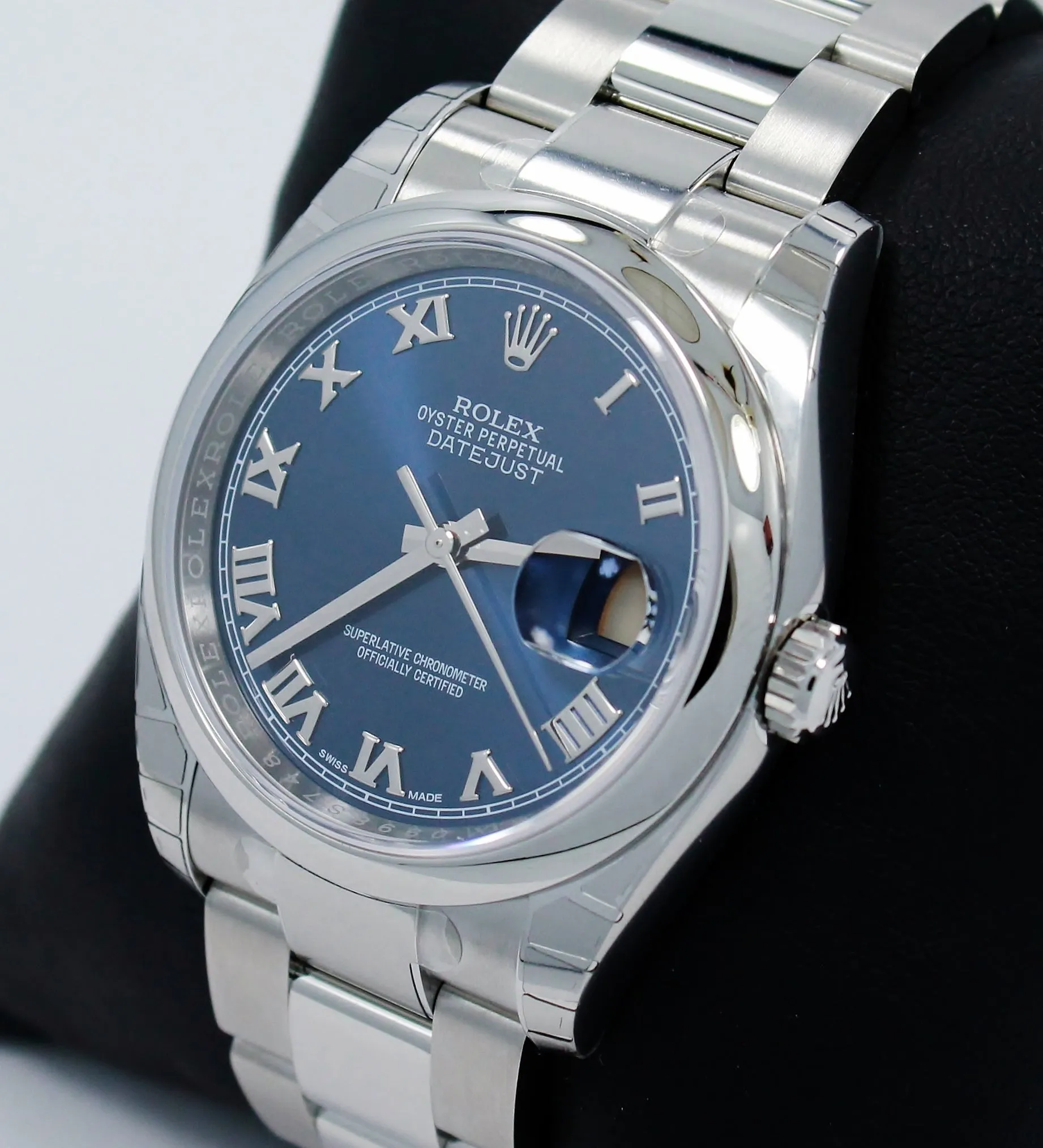 Rolex Datejust 116200 36mm Oyster Perpetual Blue Roman UNWORN
