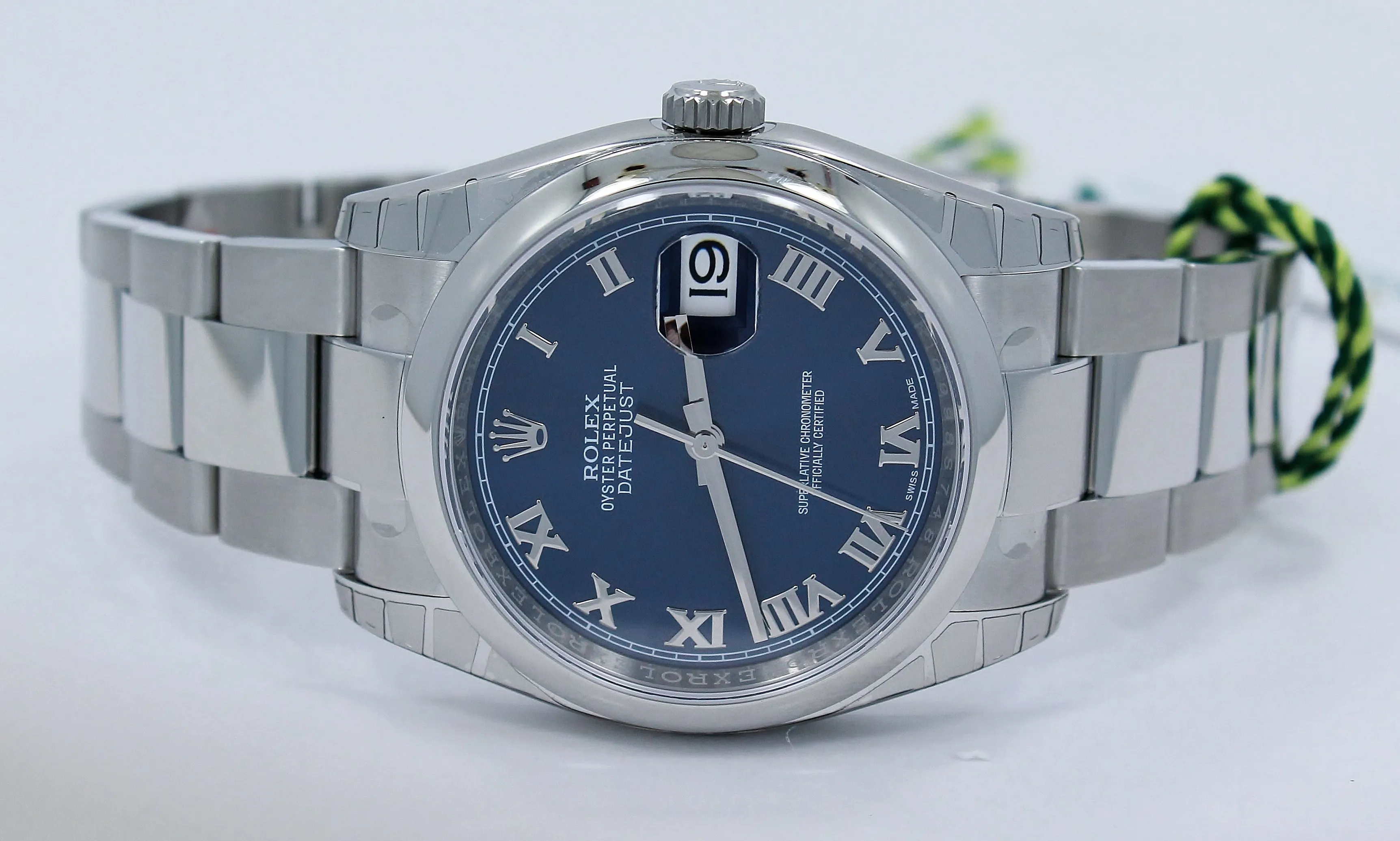 Rolex Datejust 116200 36mm Oyster Perpetual Blue Roman UNWORN