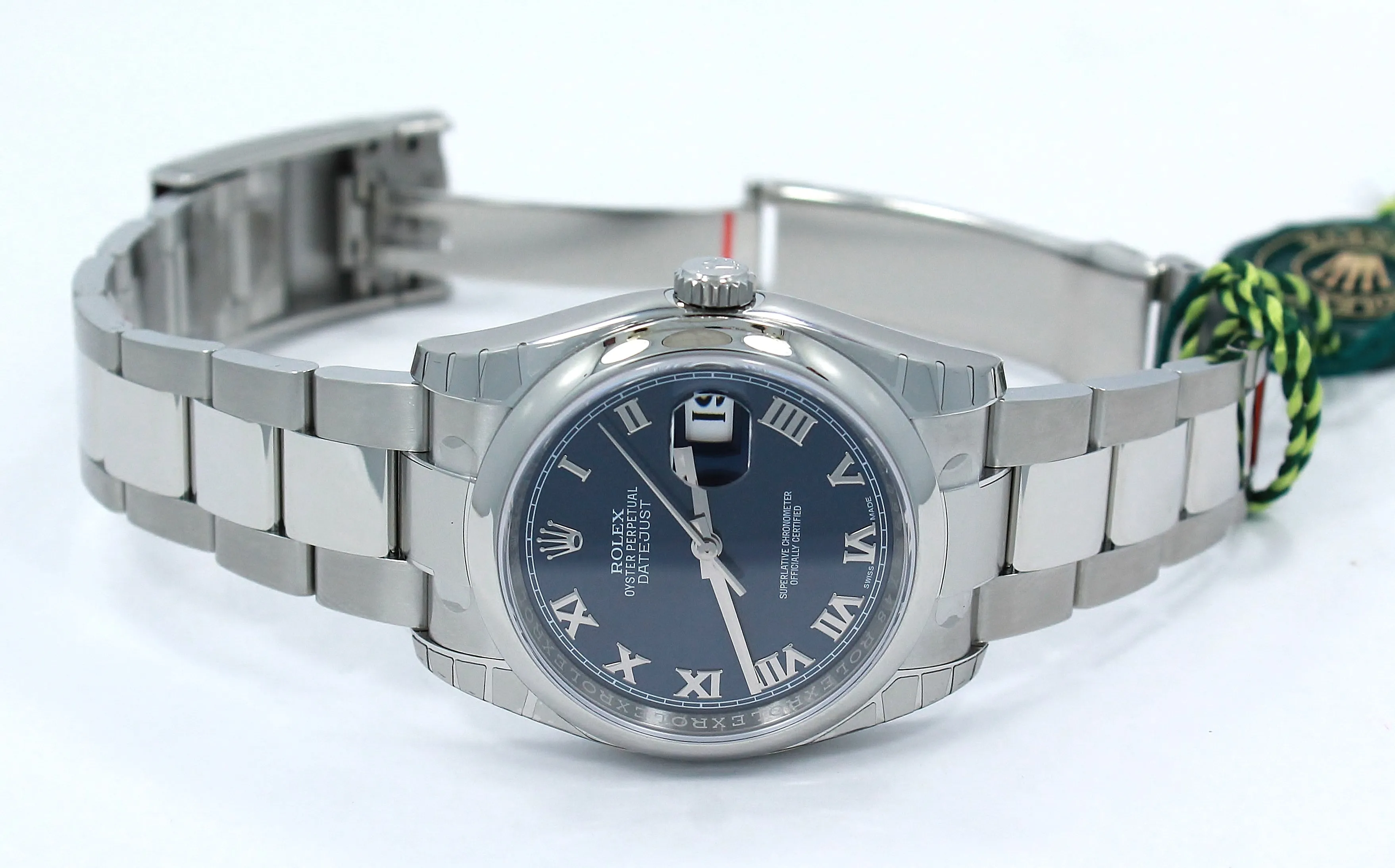 Rolex Datejust 116200 36mm Oyster Perpetual Blue Roman UNWORN