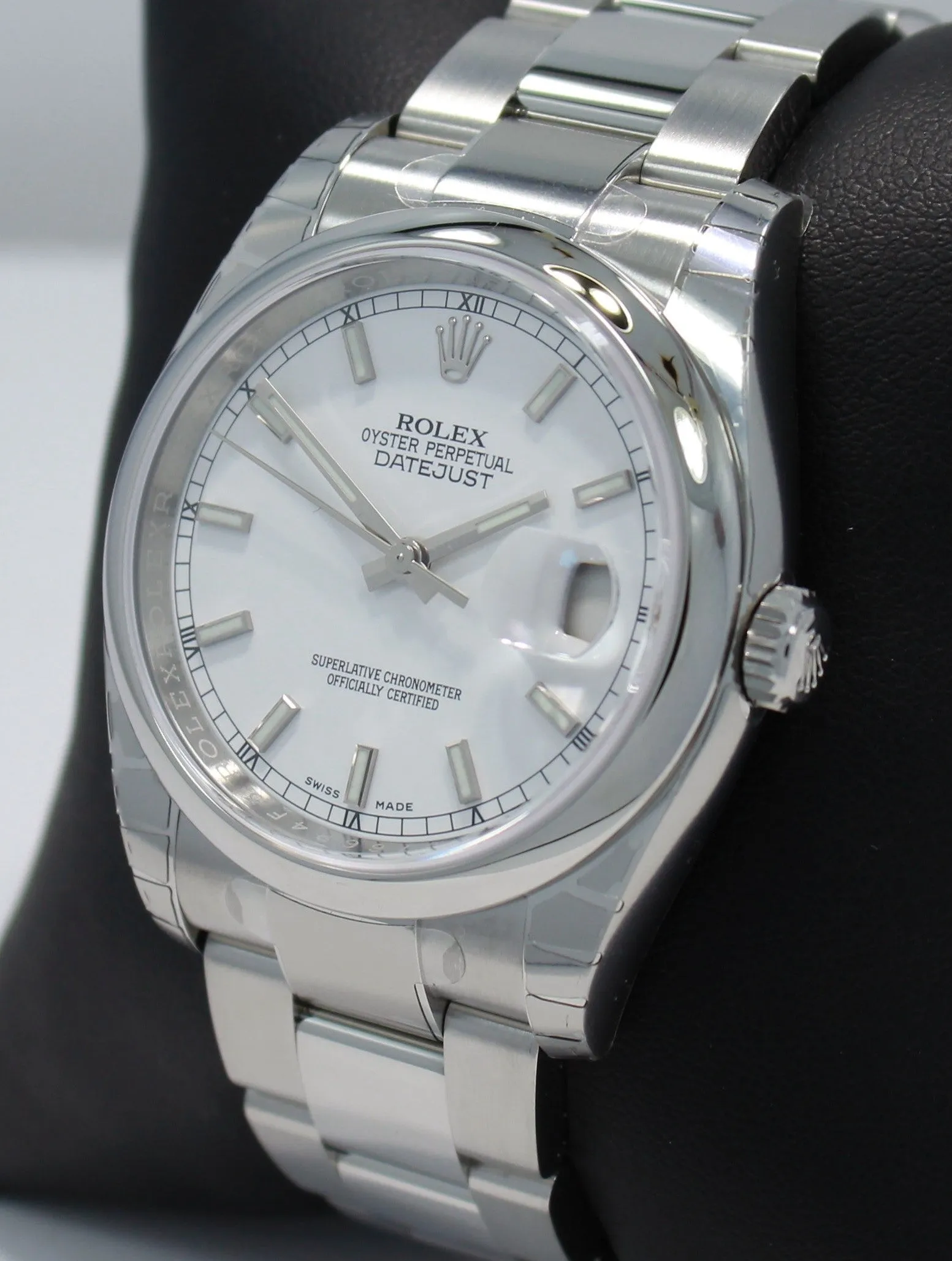 Rolex Datejust 116200 36mm White Stick Dial Oyster Perpetual UNWORN