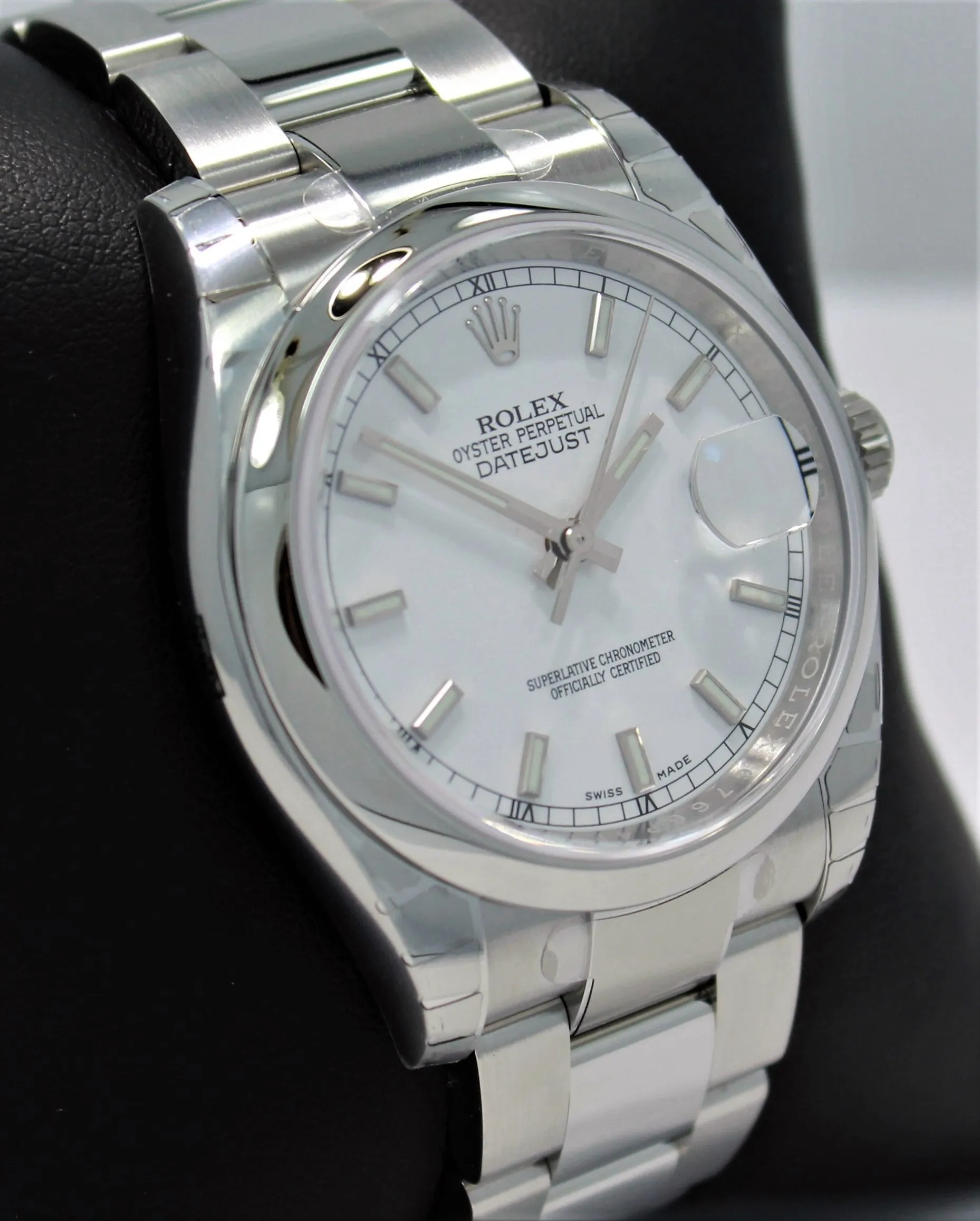 Rolex Datejust 116200 36mm White Stick Dial Oyster Perpetual UNWORN